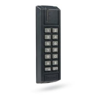 JA-123E BUS outdoor access module with RFID and keypad
